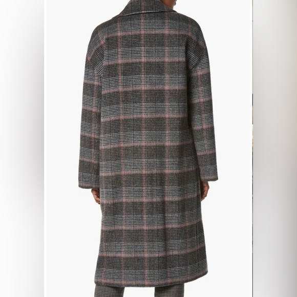 Andrew Marc Casma Plaid Wool Blend Coat size M - Picture 2 of 8